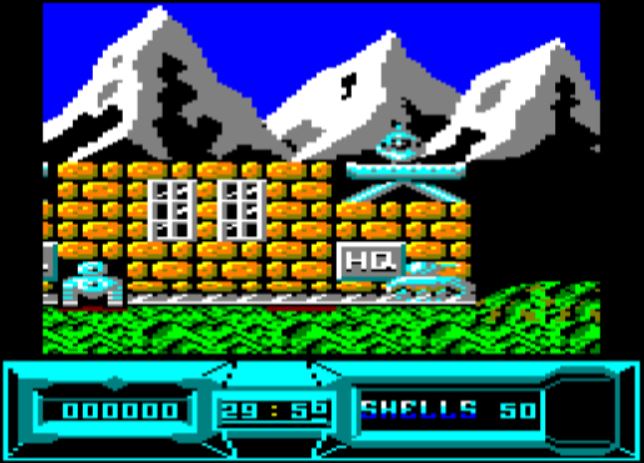 Battle Valley - Amstrad CPC game screenshot (1988) by Hewson